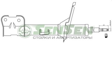 SENSEN 42140907 Амортизатор подвески - 1