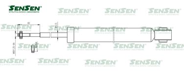 SENSEN 32120150 Амортизатор задний газовый renault logan 04- , sandero i 07- - 1