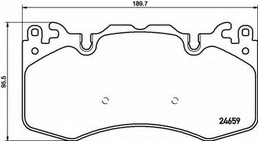 Brembo P 44 023 Колодки тормозные дисковые | перед | - 1
