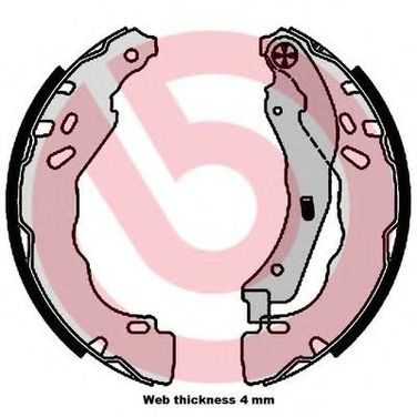 Brembo S 61 544 Колодки тормозные барабанные | зад | - 1