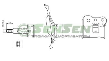 SENSEN 42140424 Амортизатор - 1