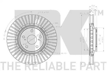 NK 3145176 Тормозной диск | перед | - 3