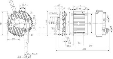 Mahle MM 340 Электромотор - 1