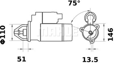 Mahle MS 462 Стартер - 2