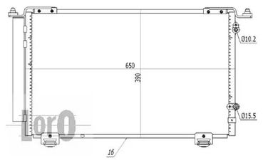 LORO 051-016-0030 Конденсатор, кондиционер - 1