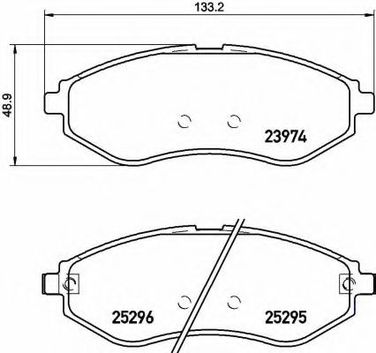 Brembo P 10 057 Колодки тормозные дисковые | перед | - 1