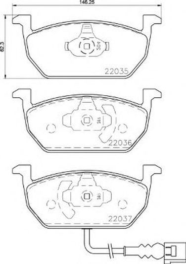 Brembo P 85 137 Колодки тормозные дисковые | перед | - 1