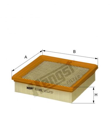 Hengst E1180L Воздушный фильтр - 2