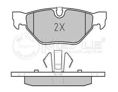Meyle 025 239 2617/PD Колодки тормозные дисковые | зад | - 1