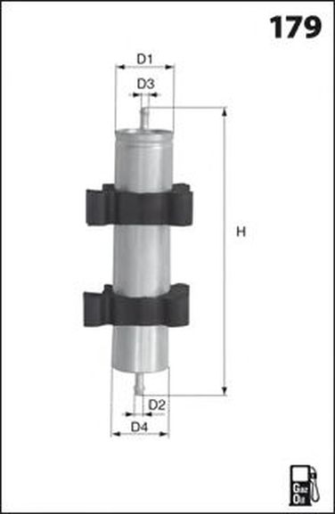 MECAFILTER ELG5467 Фильтр топливный - 1
