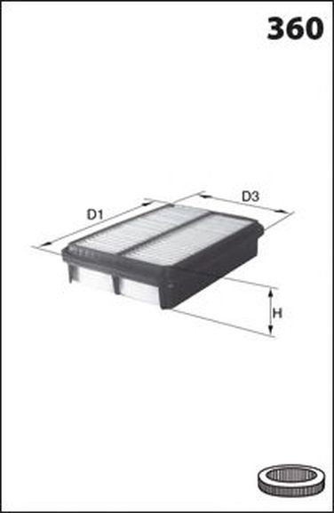 MECAFILTER ELP9419 Фильтр воздушный - 1