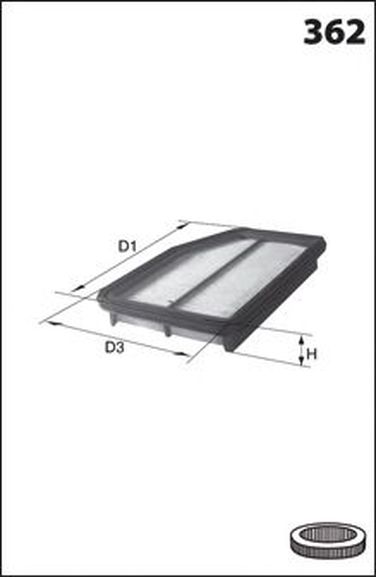 MECAFILTER ELP9422 Фильтр воздушный - 1