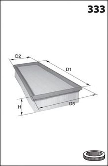 MECAFILTER ELP9457 Фильтр воздушный - 1