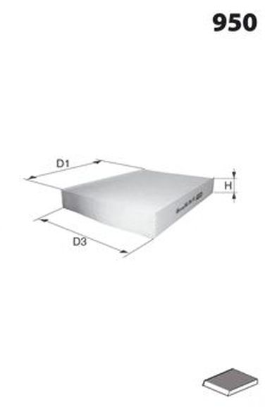 MECAFILTER ELR7280 Фильтр салона - 1