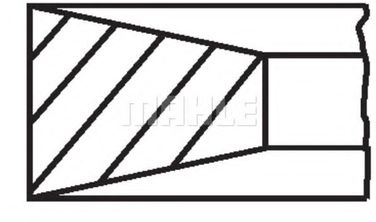 Mahle 011 RS 10101 0N0 Колец поршневых комплект - 3