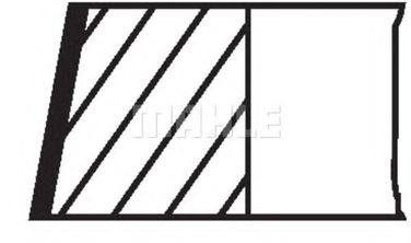 Mahle 028 RS 00130 0N2 Колец поршневых комплект - 2