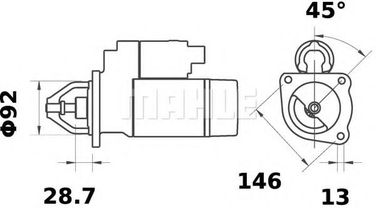 Mahle MS 273 Стартер - 1