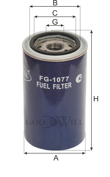 GoodWill FG 1077 Фильтр топливный HCV - 2