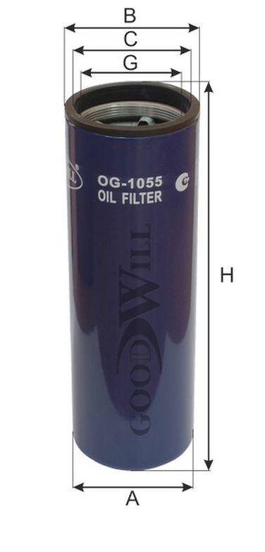 GoodWill OG 1055 Фильтр масляный двигателя HCV - 2
