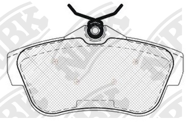 NIBK PN0534 Колодки тормозные дисковые | зад | - 1