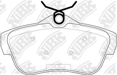 NIBK PN0534 Колодки тормозные дисковые | зад | - 2