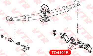 VTR TO4101R Втулка рессоры - 2