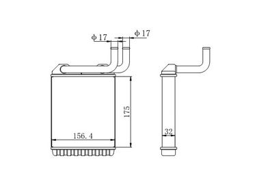 SAT ST-MB83-395-A0 Радиатор отопителя - 1