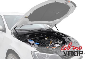Автоупор UVWJET012 Амортизаторы капота Автоупор Volkswagen Jetta v - все, 2011-..., крепеж в комплекте, сталь (new) 2 шт - 3