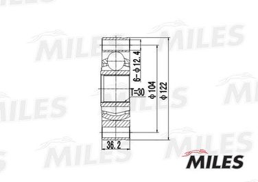 Miles GA10018 Шрус MB w638 2.0d/2.2d 99-03 внутр. - 1