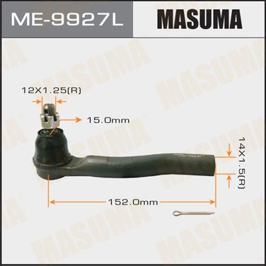 Masuma ME9927L Наконечник рулевой тяги masuma cr-v/ rm1, RM4 2012- LH, me-9927l | лев | - 1