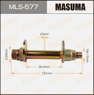 Masuma MLS577 Болт регулировки развала колёс - 1