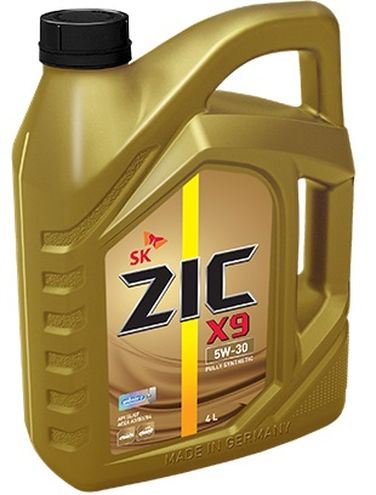 ZIC 162614 5w-30 X9, API SL, a3/b3/b4, 4л (синт. мотор. масло) - 1