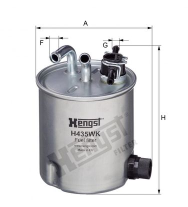 Hengst H435WK Фильтр топливный - 2