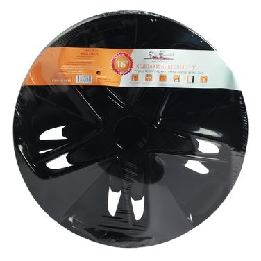 AIRLINE AWCC-16-04 Колпаки колесные 16 Супер Астра, черный глянец, карбон, компл. 2шт. - 3