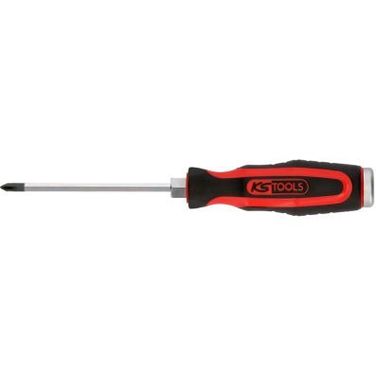 KS Tools 1511102 Отвертка крестовая ударная PH1 80 мм, ERGOTORQUEmax, лезвие из хром-ванадиевого сплава, закаленное с - 1