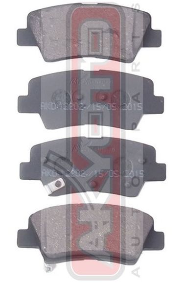 Akyoto AKD-12202 Колодки тормозные дисковые задние - 1