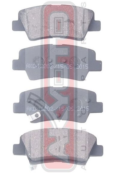 Akyoto AKD-12202 Колодки тормозные дисковые задние - 2