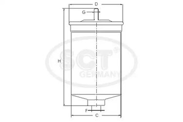 SCT Germany ST6160 Топливный фильтр - 3