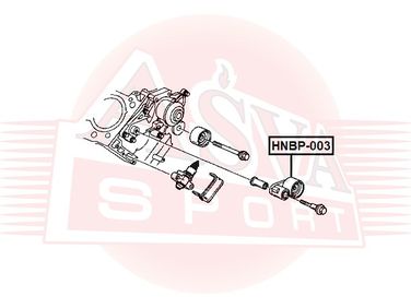 Asva HNBP-003 Ролик натяжной ремня ГРМ | перед | - 2