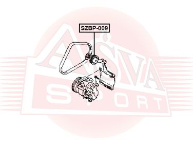 Asva SZBP-009 Ролик натяжной навесного оборудования | перед | - 2