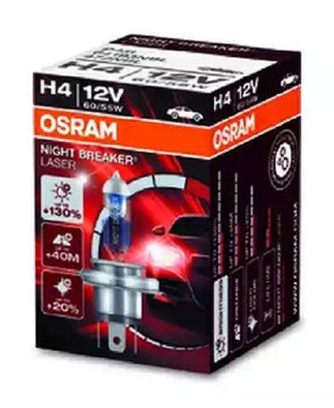 Osram 64193NBL Снят, замена 64193nl Лампа 60/55w 12V p43t 10x10x1 night breaker laser+130% - 1