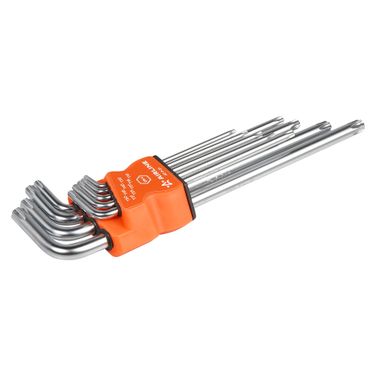 AIRLINE AT-9-21 Набор Г-образных ключей torx с отв. удлинённых 9 предметов (т10, т15, т20, т25, т27, т30, т40, т45, т50) пласт.подвес - 3