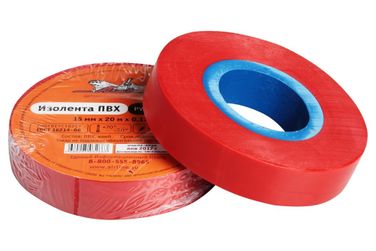 AIRLINE AIT-P-09 Изолента пвх, красная, 15 мм*20 м - 1