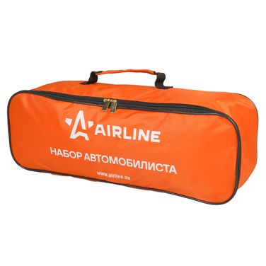 AIRLINE ANA-002 Набор автомобилиста Техосмотр-2 (Знак AT-02+Аптечка AM-01+Огнетушитель ОП2 AO-OP2+Перчатки AWG-C-01+Трос 3,5т ATR-S-3.5+Жилет arw-av-02 - 2