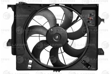 Luzar LFK 08L0 Э/вентилятор охл. с кожухом (б/резист.) для а/м Hyundai Solaris/Kia Rio (10-) a/c- - 2