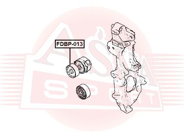 Asva FDBP-013 Ролик натяжной навесного оборудования | перед | - 2