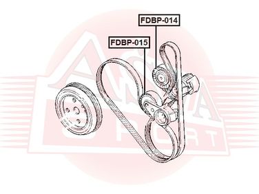 Asva FDBP-014 Ролик натяжной навесного оборудования | перед | - 2