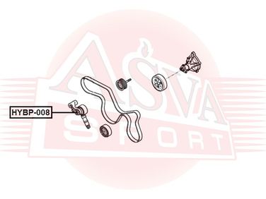 Asva HYBP-008 Ролик натяжной навесного оборудования | перед | - 2