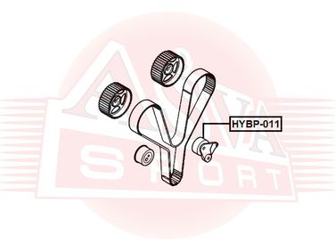 Asva HYBP-011 Ролик натяжной навесного оборудования | перед | - 2
