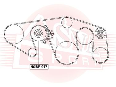 Asva NSBP-017 Ролик натяжной навесного оборудования | перед | - 2